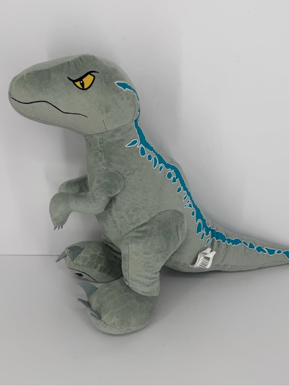 Jurassic Park World Dominion Velociraptor Blue Gray Tall Plush Raptor Dinosaur